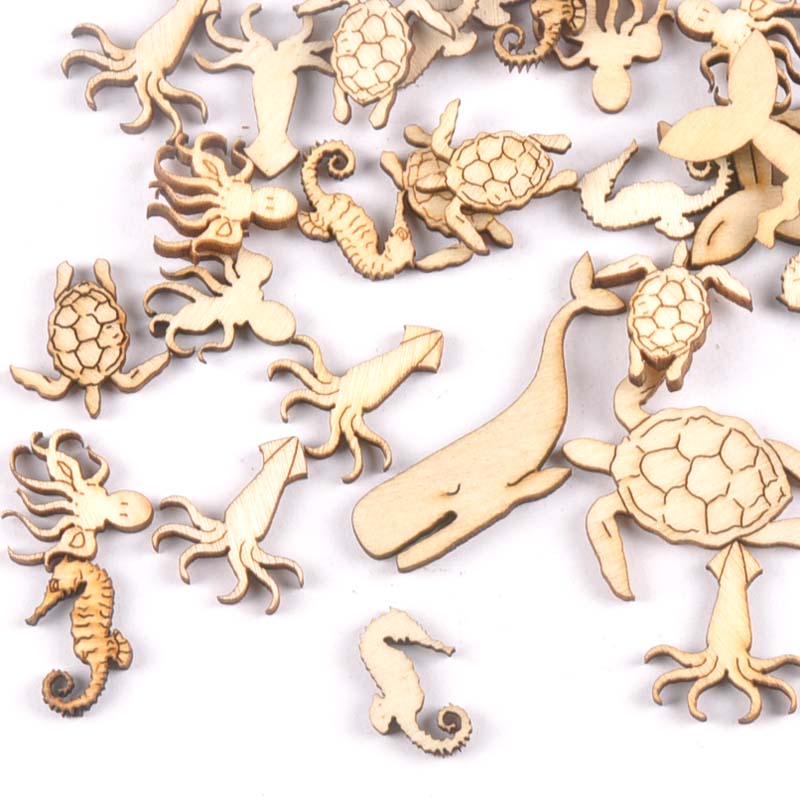 20Pcs 25-40mm Sea Turtle/horse - огляд і ціна Craft Embellishment