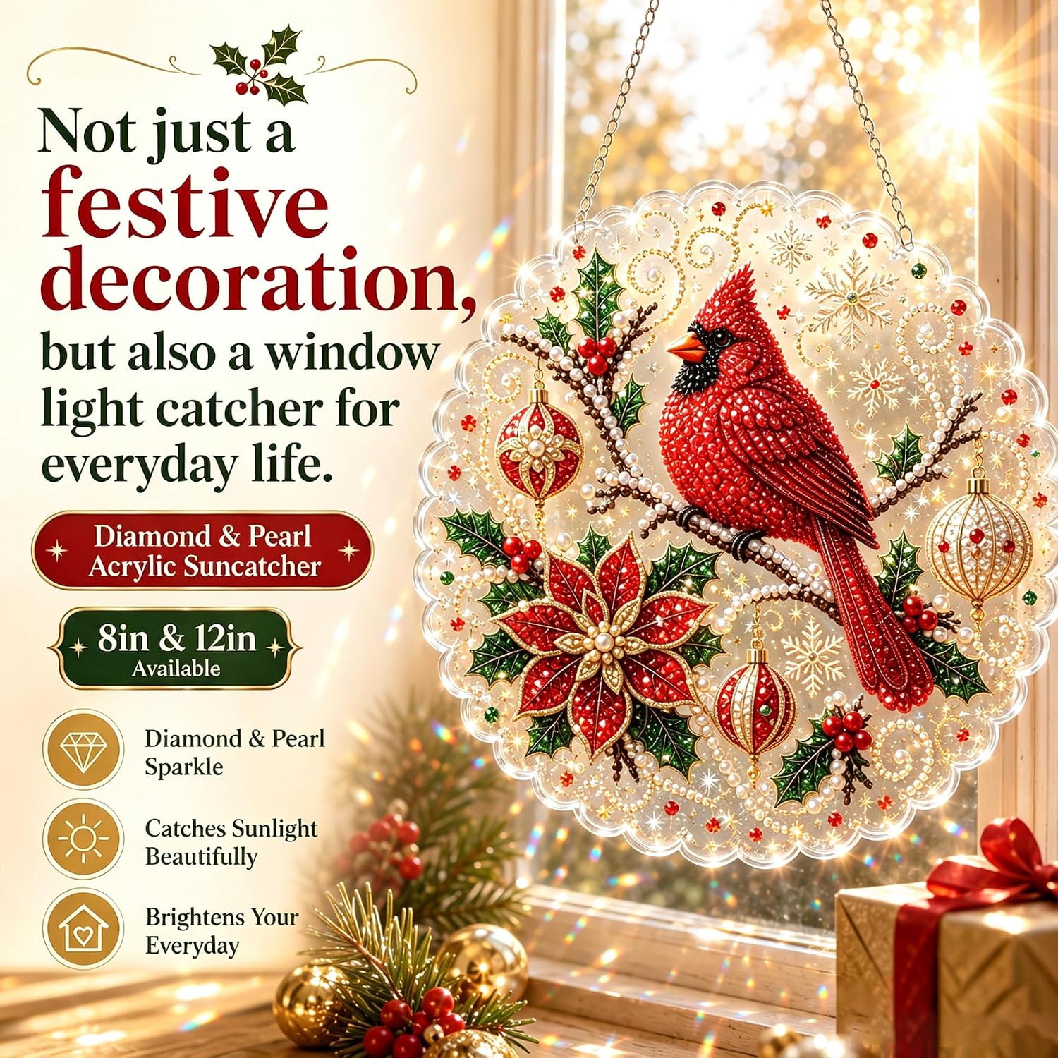 Christmas Pearl Diamond Painti - огляд і ціна Pearl Trim Chain