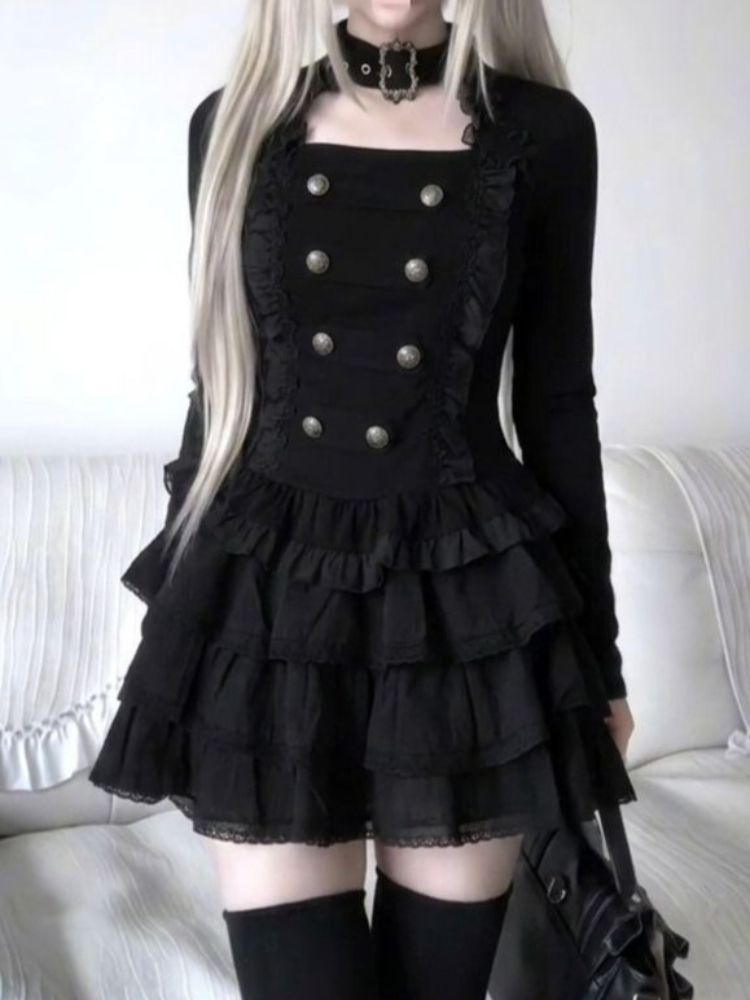 Gothic Harajuku Lolita 2-piece - огляд і ціна Elastic Lace Trim