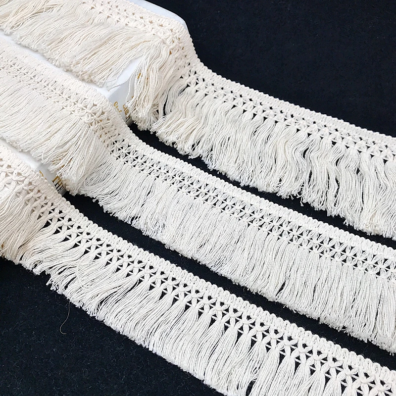 10Yard/Lot Beige 6CM/8CM Tasse - огляд і ціна Fringe Ribbon Sewing